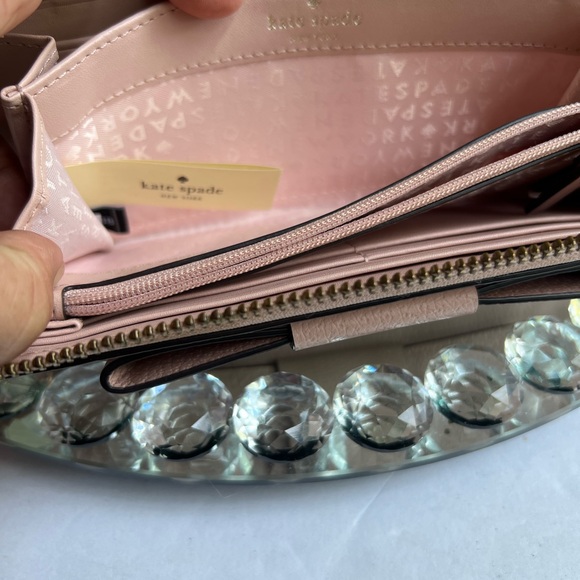 Kate Spade Pink Pebbled Leather Wallet - Picture 5 of 12